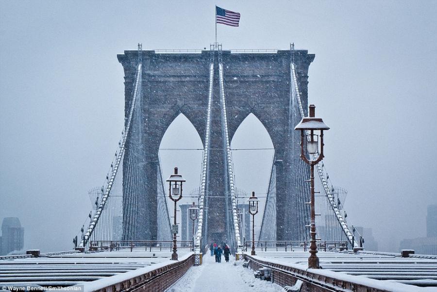 15 csodálatos fotó a téli New York-ról - STYLELIFE - Utazás - brooklyn, fotók, hóesés, manhattan, new york, tél, téli képek, 