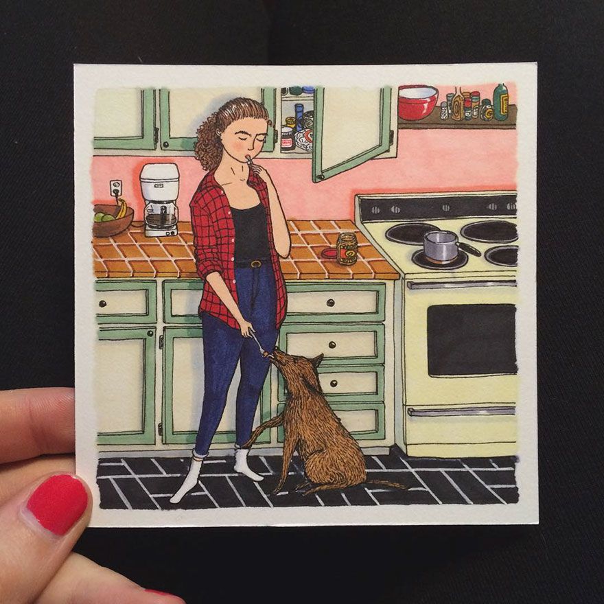 Amit a nők akkor csinálnak, amikor senki sem figyeli őket - STYLENEWS - Kultúr-kitérő - életstílus, illusztráció, márciusra ajánljuk, művészet, nők, 