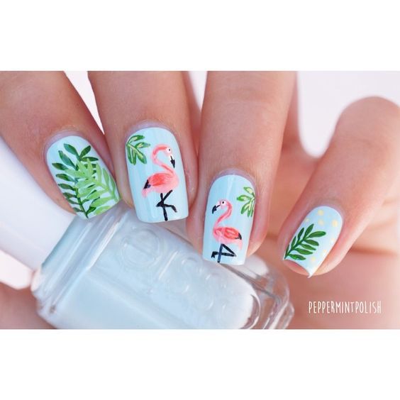Style tipp: flamingók minden mennyiségben, a körmeidre is - SZÉPSÉG -  - flamingo, köröm, körömlakk, minta, nyár, trend, 