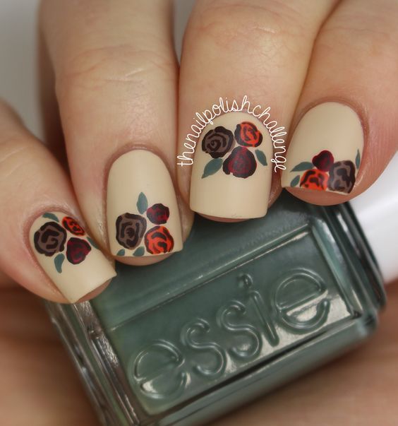 Top10: őszi virág mintás manikűr ötletek - SZÉPSÉG -  - inspiráció, köröm, manikűr, ősz, ötletek, virágok, 