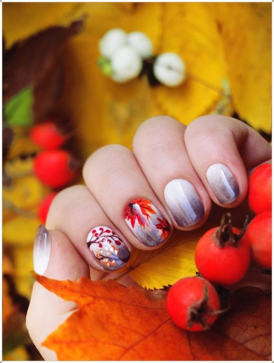 Top10: őszi virág mintás manikűr ötletek - SZÉPSÉG -  - inspiráció, köröm, manikűr, ősz, ötletek, virágok, 