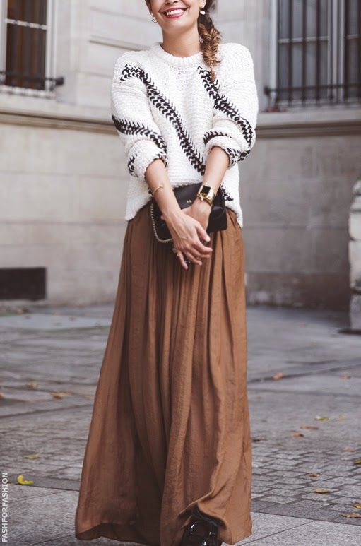 Stílusiskola: így viselj maxi szoknyákat ősszel - DIVAT&STÍLUS - Stílusiskola - divat, maxi szoknya, ősz, szoknya, 
