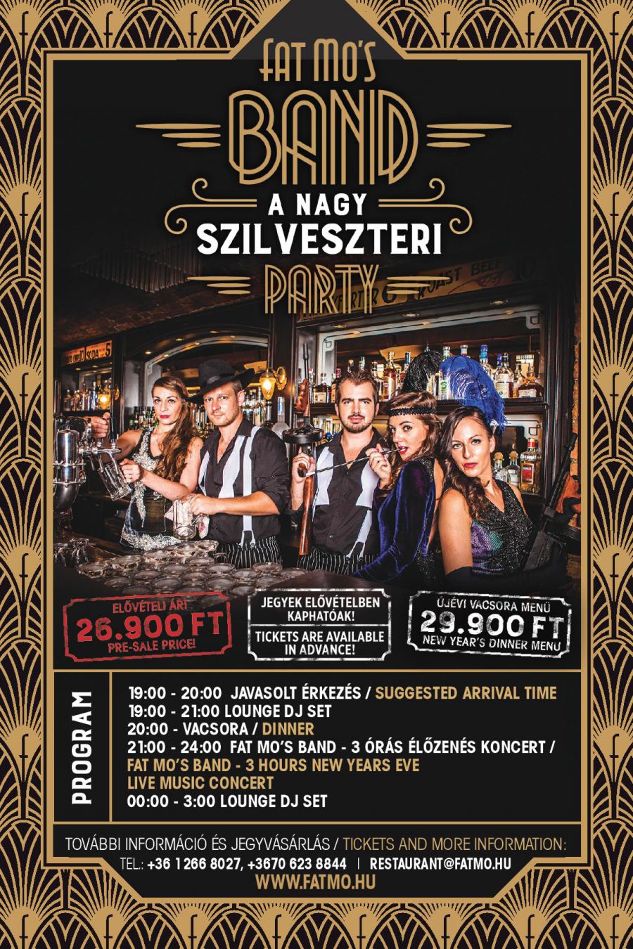 Decemberben is hasít a Fat Mo's! - DIVAT&STÍLUS - STYLENEWS - DJ Suri Imre, Fat Mos, gasztronómia, New Years Eve, speakeasy, 