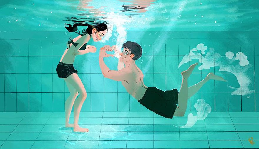 6 illusztráció, amely bemutatja a szerelem apró szépségeit - STYLENEWS - Kultúr-kitérő - illusztráció, művészet, szerelem, 