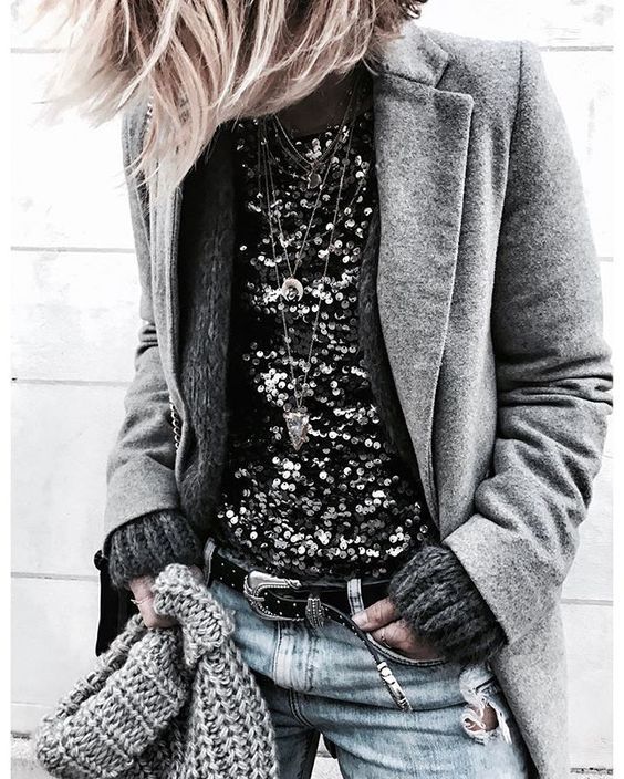 Stílusiskola: különleges, csillogó outfit ötletek szürke téli napokra - DIVAT&STÍLUS - Stílusiskola - 