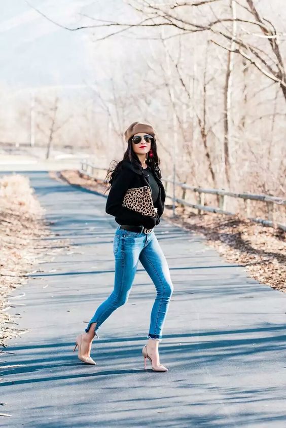 Stílusiskola: télen is csinosan farmerben magassarkú cipővel - DIVAT&STÍLUS - Stílusiskola - divat, farmer, magassarkú, outfit, stílus, stílusiskola, 