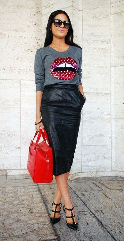Stílusiskola: így viselj (mű)bőrszoknyákat - DIVAT&STÍLUS - Stílusiskola - bőrszoknya, divat, műbőrszoknya, stílus, szoknya, 