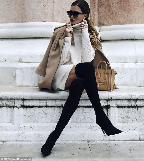 Stílusiskola: outfit ötletek combcsizmával - DIVAT&STÍLUS - Stílusiskola - combcsizma, csizma, divat, stílus, 