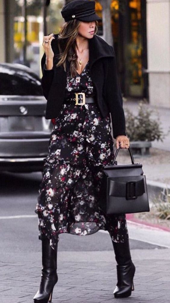 Stílusiskola: így viselj télen virágos ruhákat - DIVAT&STÍLUS - Stílusiskola - divat, outfit, stílus, virág, 