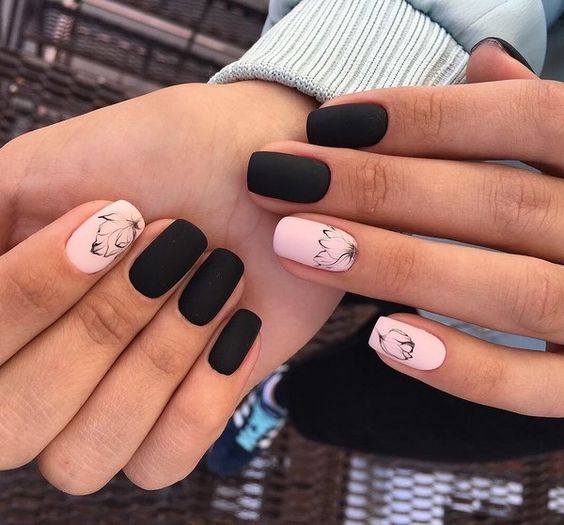 Top10: manikűr ötletek elegáns feketével - SZÉPSÉG -  - elegáns, fekete, köröm, manikűr, 