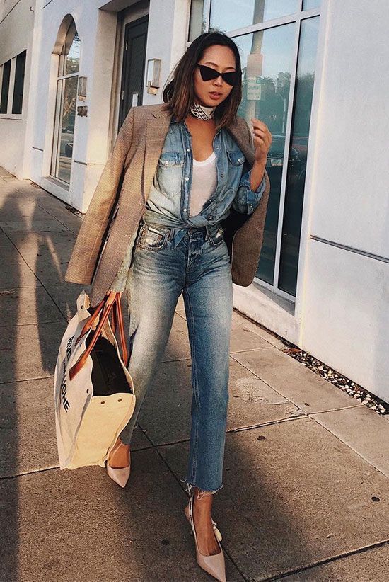 Stílusiskola: így viselj farmert farmerrel - DIVAT&STÍLUS - Stílusiskola - divat, farmer, outfit, rétegezés, stílus, 