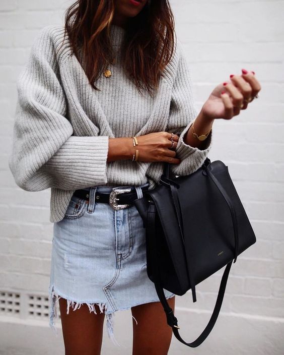 Stílusiskola: így lehetsz csinos farmerszoknyában tavasszal - DIVAT&STÍLUS - Stílusiskola - farmer, outfit, stílus, szoknya, 