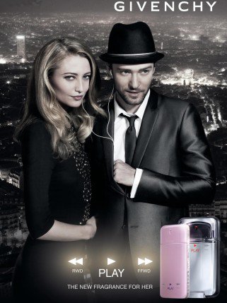 Givenchy Play for Her - Illatok -  - Givenchy Play for Her, Justin Timberlake, reklámarca, 