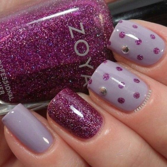 Top10: csodás manikűr ötletek lilával - SZÉPSÉG -  - köröm, lila, manikűr, ötletek, 