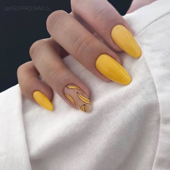 Top10: nyári manikűr ötletek sárgával - SZÉPSÉG -  - körmök nyárra, köröm, sárga, stílus, 