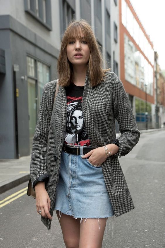 Stílusiskola: így viselj ősszel farmerszoknyákat - DIVAT&STÍLUS - Stílusiskola - divat, farmer, farmerszoknya, outfit, ősz, stílus, 