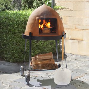 Terrakotta Pizzasütő -  -  - Pizzasütő, Terrakotta, 