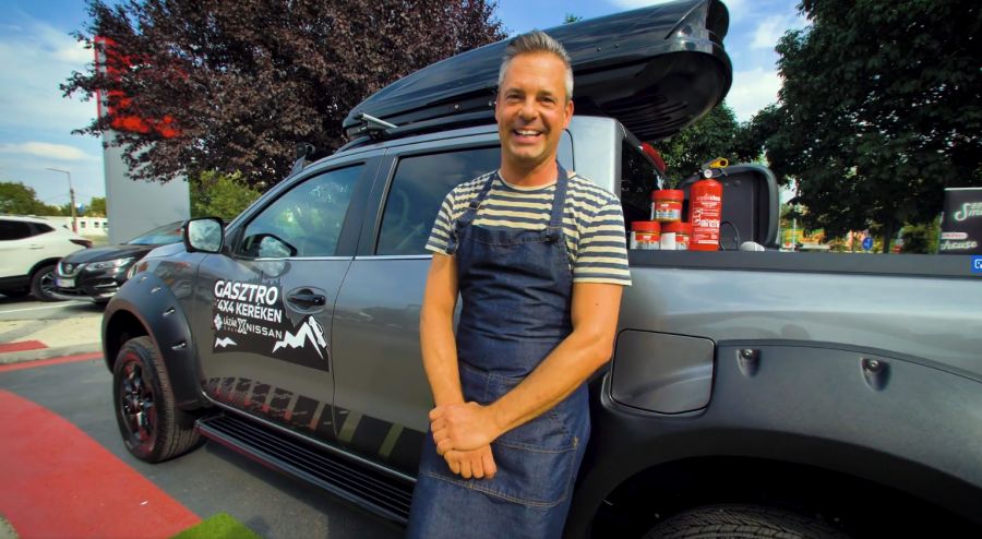 Grillparti bárhol, bármikor – Különleges Navarával állt elő a Nissan - STYLENEWS - Mobility - chef lázár, kovács lázár, nissan, nissan navara, 