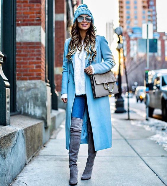 Stílusiskola: így viselj télen babakéket - DIVAT&STÍLUS - Stílusiskola - babakék, divat, kék, outfit, 
