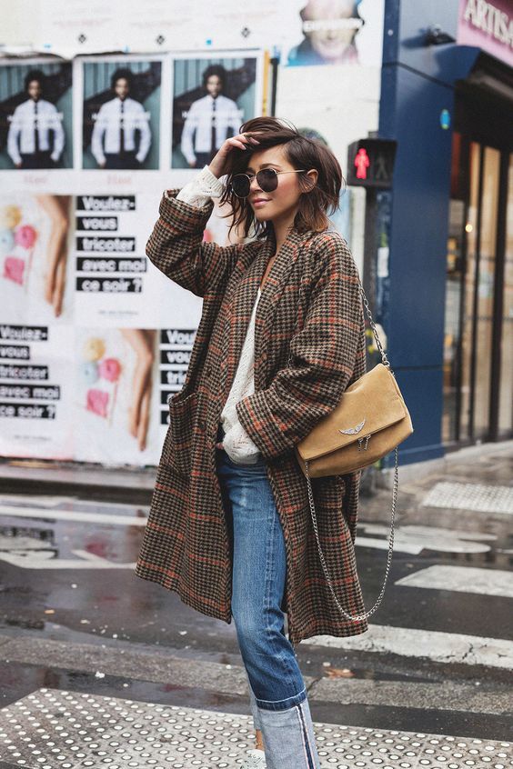 Stílusiskola: így viselj télen kockás szövetkabátokat - DIVAT&STÍLUS - Stílusiskola - divat, kockás, outfit, stílus, szövetkabát, 