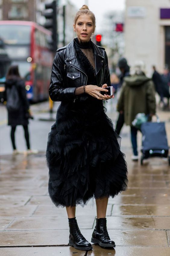 Stílusiskola: Ruha és bakancs - A legjobb kombináció tavasz elejére - DIVAT&STÍLUS - Stílusiskola - bakancs, divat, outfit, ruha, stílus, tavasz, 