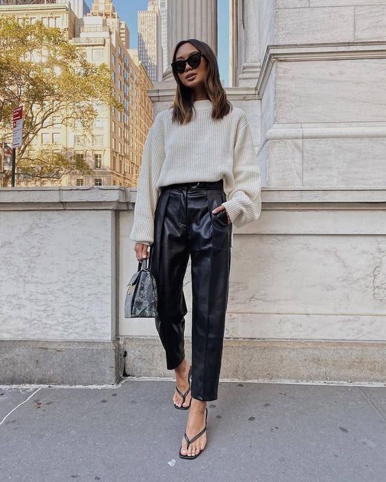Stílusiskola: így viselj bőrnadrágokat ősszel - DIVAT&STÍLUS - Stílusiskola - bőrnadrág, divat, műbőrnadrág, outfit, ősz, stílus, tippek, 