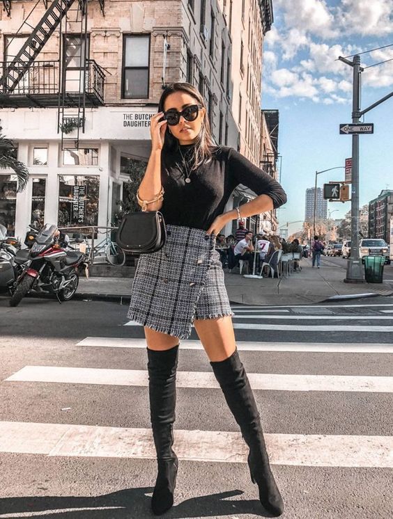 Stílusiskola: így viselj kockás szoknyákat ősszel - DIVAT&STÍLUS - Stílusiskola - divat, kockás szoknya, outfit, ősz, stílus, szoknya, 