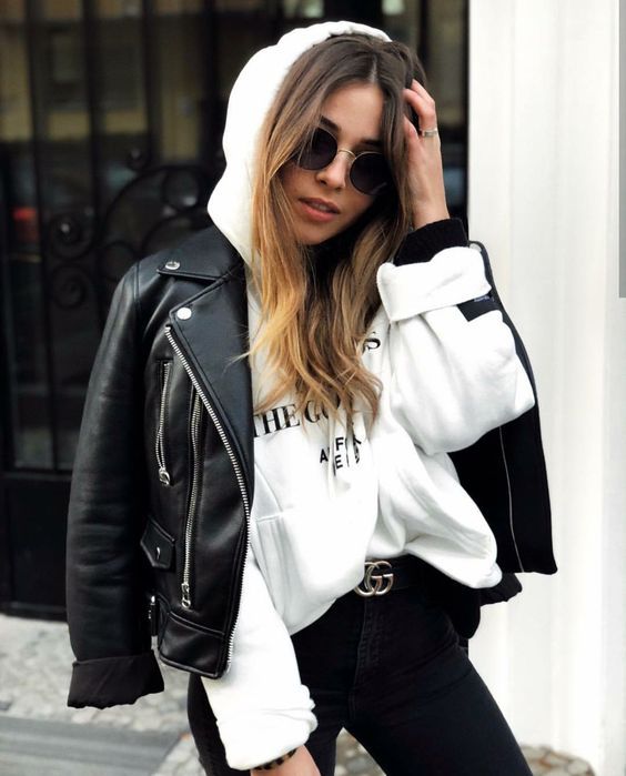 Stílusiskola: laza outfitek bőrdzsekivel - DIVAT&STÍLUS - Stílusiskola - bőrdzseki, divat, outfit, ősz, stílus, 