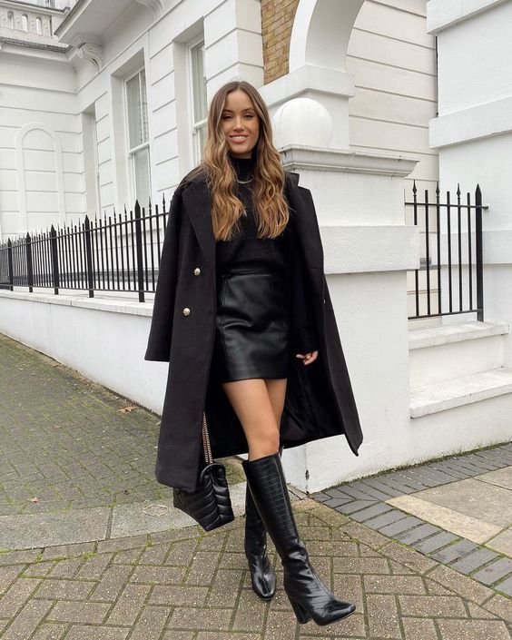 Stílusiskola: így viselj télen fekete szoknyákat - DIVAT&STÍLUS - Stílusiskola - divat, fekete szoknya, outfit, stílus, szoknya, 