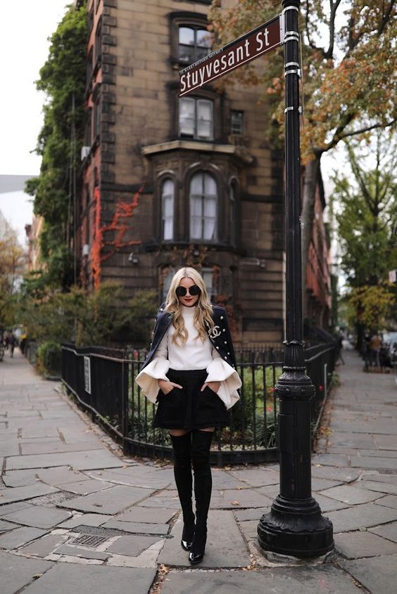 Stílusiskola: így viselj télen fekete szoknyákat - DIVAT&STÍLUS - Stílusiskola - divat, fekete szoknya, outfit, stílus, szoknya, 