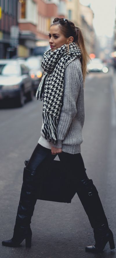 Stílusiskola: így viselj télen szürke pulcsikat - DIVAT&STÍLUS - Stílusiskola - divat, outfit, stílus, szürke, szürke pulcsi, 