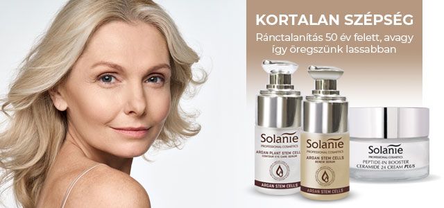 Professzionális bőrápolás: Solanie termékek minden korosztálynak - SZÉPSÉG - Bőrápolás - nappali krém, professzionális bőrápolás, professzionális kozmetikum, solanie termékek, szemkörnyékápolás, 