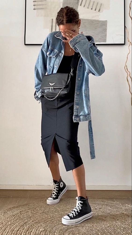 Stílusiskola: ceruzaszoknyák és sportcipők - DIVAT&STÍLUS - Stílusiskola - ceruzaszoknya, divat, outfit, sportcipő, stílus, 