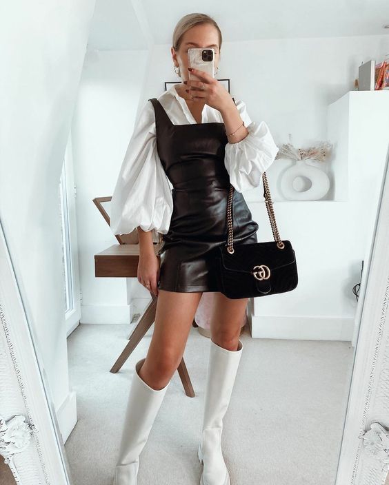 Stílusiskola: idén ősszel viselj bőrruhákat - DIVAT&STÍLUS - Stílusiskola - bőrruha, divat, outfit, ősz, stílus, 