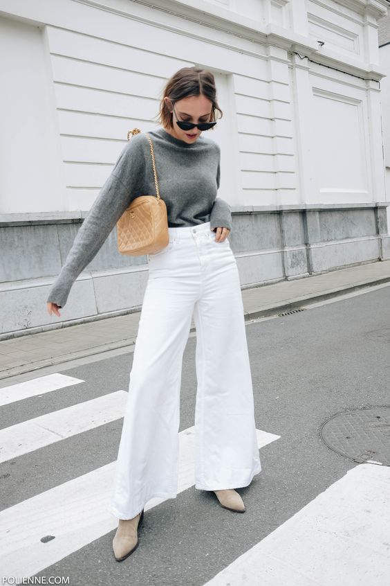 Stílusiskola: így viselj ősszel fehér nadrágokat - DIVAT&STÍLUS - Stílusiskola - divat, fehér nadrág, outfit, ősz, stílus, 