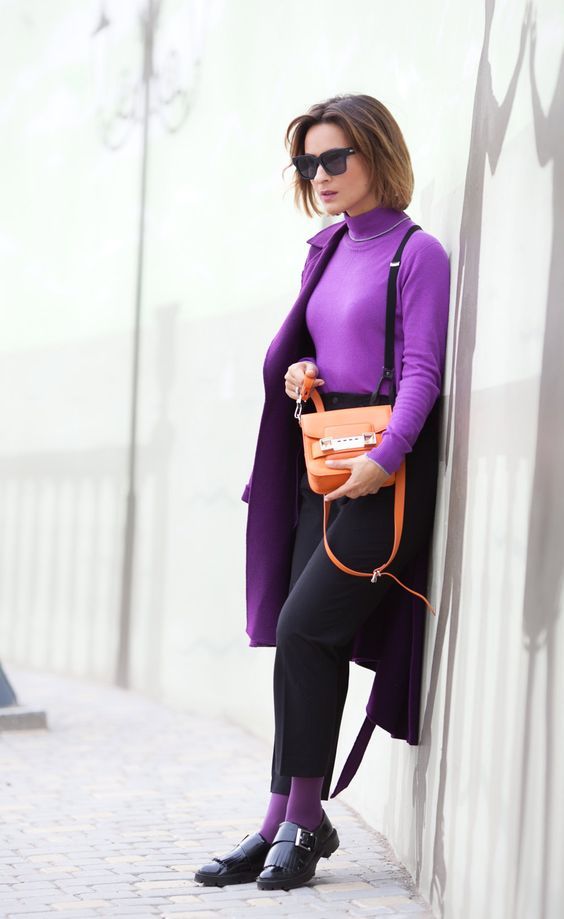 Stílusiskola: őszi outfitek lilával - DIVAT&STÍLUS - Stílusiskola - divat, lila, outfit, ősz, stílus, 