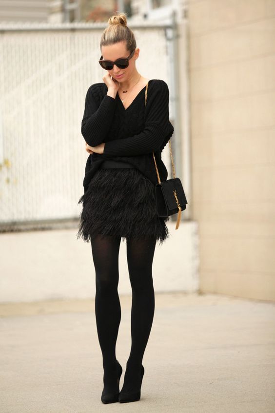 Stílusiskola: karácsonyi outfitek feketével - DIVAT&STÍLUS - Stílusiskola - divat, fekete, karácsony, outfit, stílus, tél, 