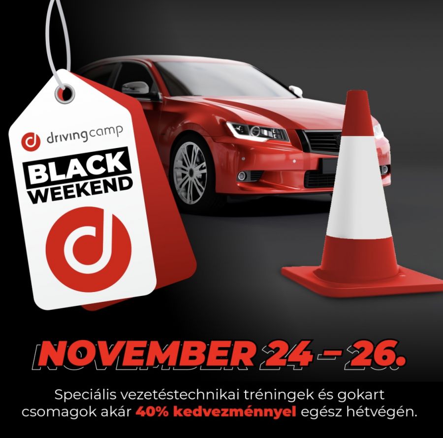 Black Weekend  - Ajándékozz élményt és biztonságot szeretteidnek - Rendezvények - Mobility - ajánlat, DrivingCamp Black-Weekend, gokart, program, 