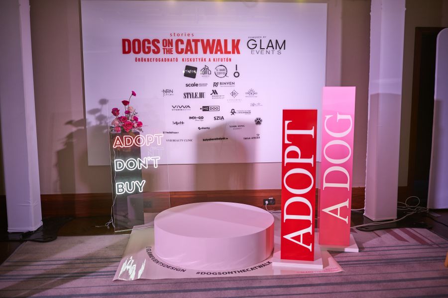 Menhelyi kutyák reflektorfényben – árva kutyákkal mutatták be a hazai divattervezők kollekcióikat sztárnagykövetek kíséretében - STYLENEWS - Aktuális - divatbemutató, dogs on the catwalk, dr Orosz Cintia, kutyák, menhely, menhelyi kutyák, örökbefogadás, Rubint Réka, ürömi állatotthon, 