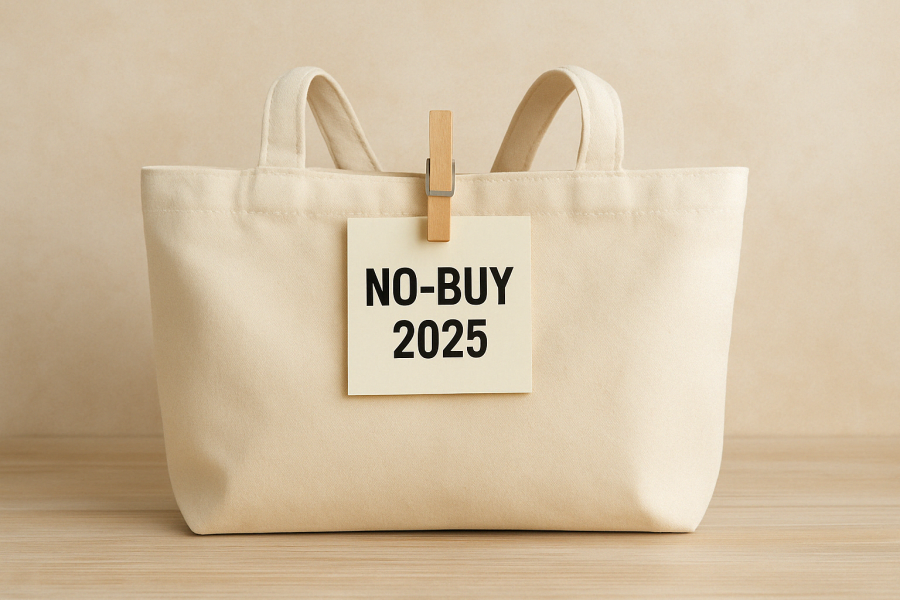 No-Buy 2025: A tudatos fogyasztás új korszakának kezdete - STYLENEWS -  - fenntartható életmód, fenntarthatóság, impulzusvásárlás, minimalista élet, no buy, tudatos vásárlás, vásárlásmentes év, 