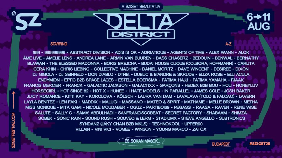 Az elektronikus partik epicentruma a Szigeten: bemutatkozik az új Delta District - STYLENEWS - Rendezvények - sziget 2025, sziget fesztivál, 