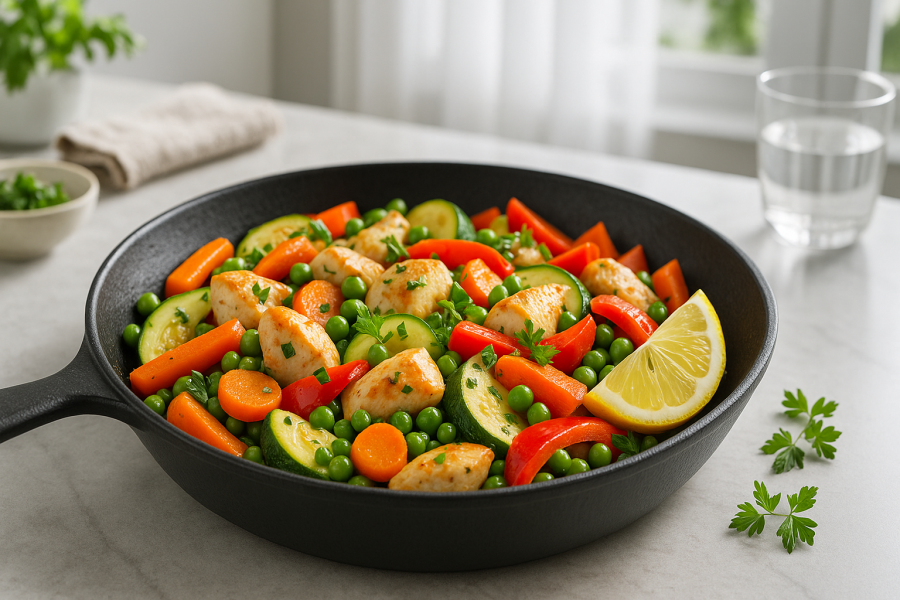 Könnyű, mint a tavaszi szellő – Egészséges ebéd 20 perc alatt - STYLELIFE - Gasztronómia - csirke, cukkini, egészséges ebéd, könnyű étel, 