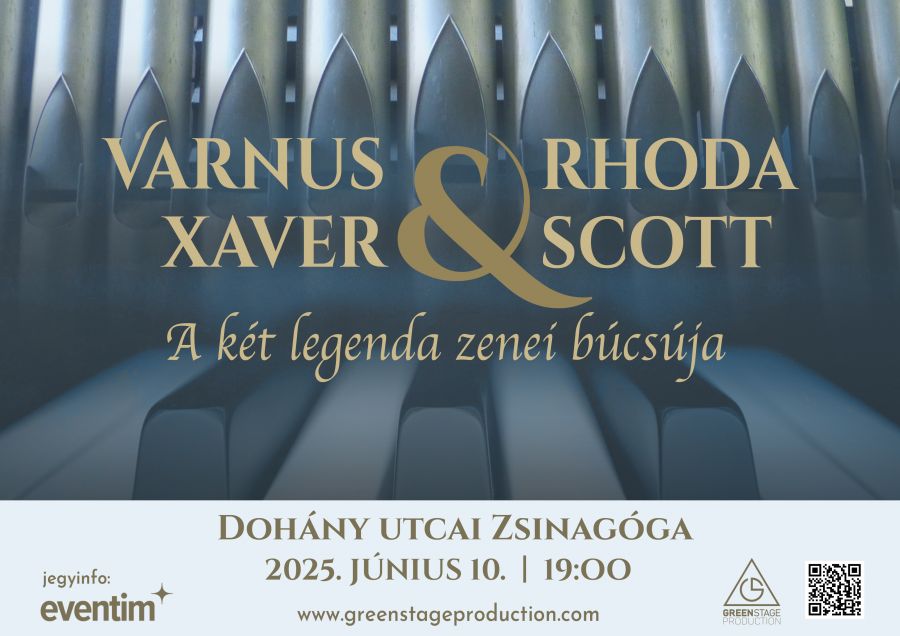Varnus Xaver & Rhoda Scott:  A Két élő legenda zenével búcsúzik egymástól - STYLENEWS - Rendezvények - koncert zsinagóga, Varnus Xaver %26 Rhoda Scott, 