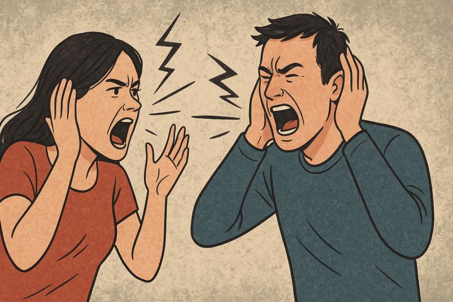 Ahol  sok   a veszekedés, ott két ember nem hallja egymást - KERESD A NŐT  - Lélekhangok - harmónia, kiteljesedés, párkapcsolat, tanulási folyamat, veszekedés, 