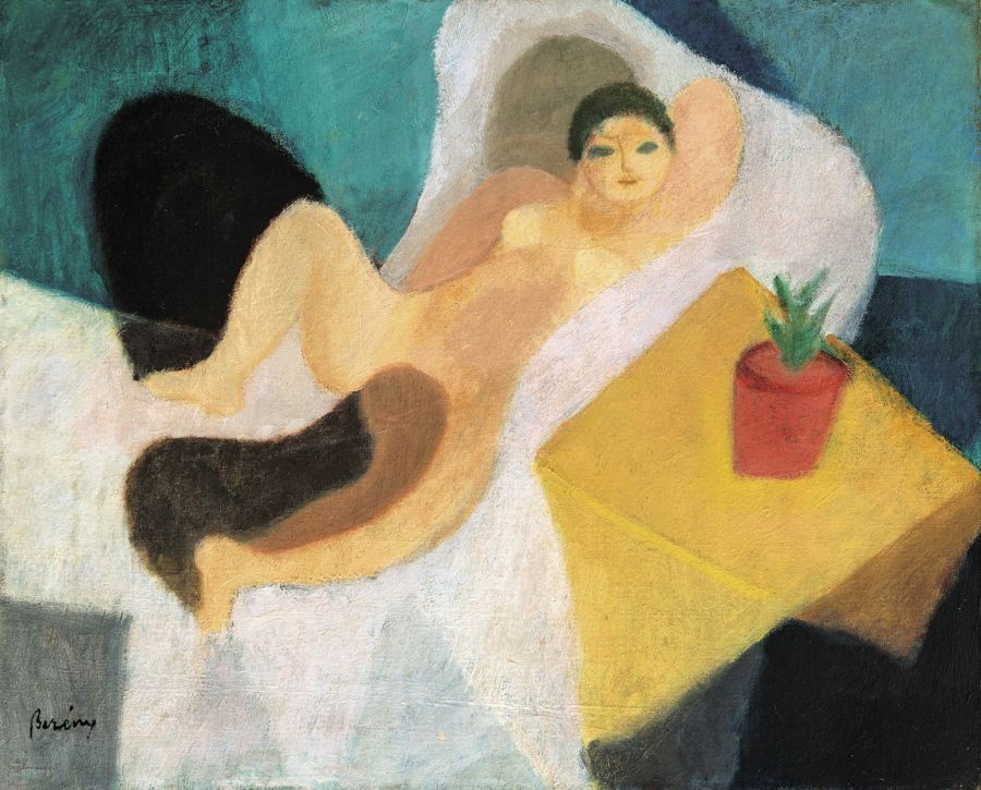 Berény Róbert főműve 38 millió forintért, Tihanyi Lajos legkiemelkedőbb absztraktja 12 millió forintért kelt el a Virág Judit Galéria aukcióján   - STYLENEWS - Style ART -  Kmetty János, Berény Róbert Árnyék és Olympia, festmények, Scheiber Hugó, styleart, 