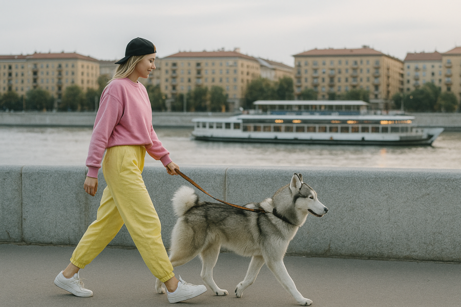 Kutyával a város ritmusában - KERESD A NŐT  - Lélekhangok - kutya, kutyatartás, kutyával a városban, 