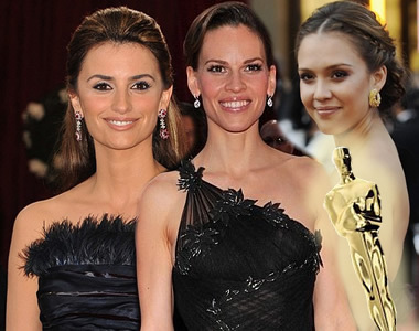 Oscar díj: Ékszerek csillogása - Hírek  -  - Hillary Swank, Jennifer Garner, Keri Russel, Penelopé Cruz, 