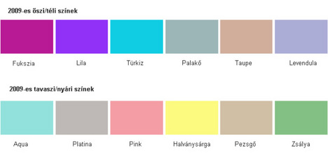 2009-es esküvői színtrendek - Hírek  -  - divat, esküvő, esküvői divat, színek, 