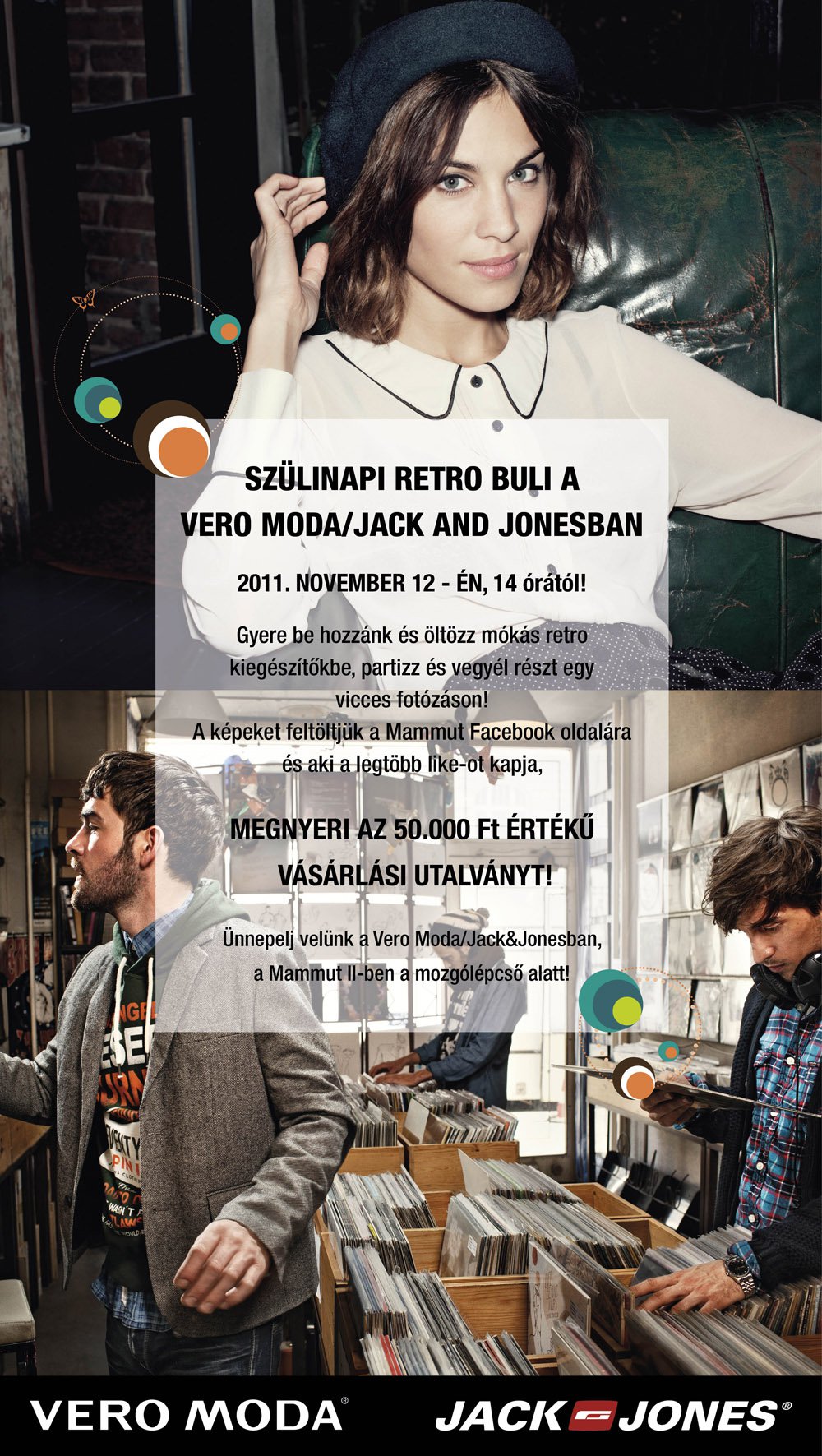 Születésnapi retro buli a Vero Moda / Jack and Jonesban - Fesztelen mindennapok -  - divat, Jack and Jones, programajánló, Vero Moda, 