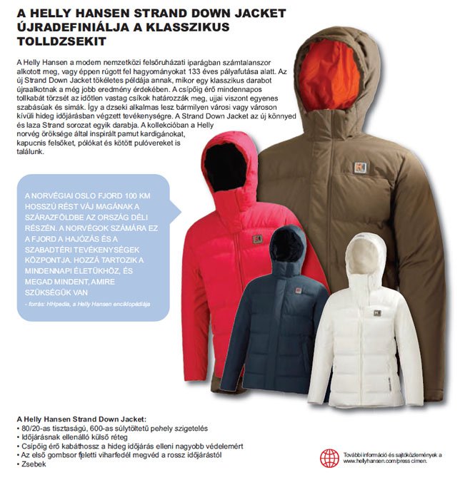 OSLO FJORD -  Helly Hansen kollekció - 2011 ősz-tél - Hírek  -  - 